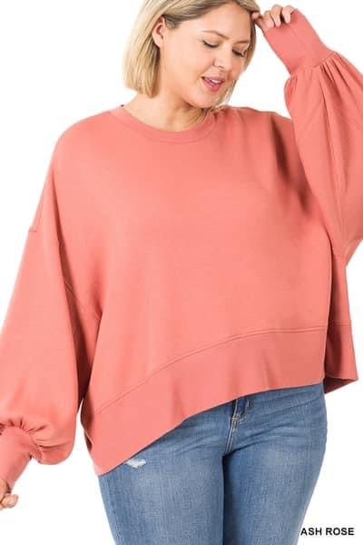 Soft Strech Sweatshirt - Ash Rose