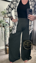 Load image into Gallery viewer, High Waisted Wide Leg Pants - Charcoal Grey
