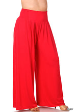 Load image into Gallery viewer, High Waisted Wide Leg Pants - Ruby Red
